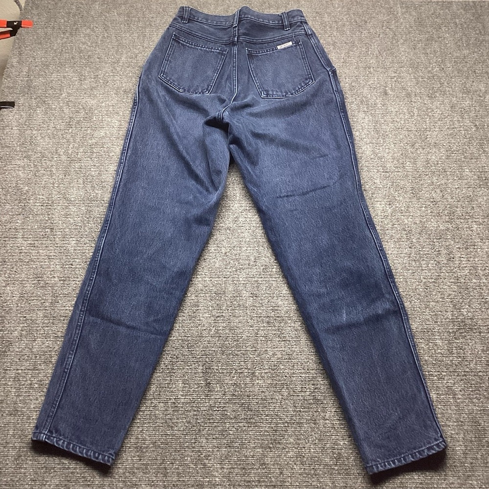 Vintage Bill Blass High Waisted Mom Jeans Size 6 Blue 90s Grunge Pleated - Picture 7 of 10